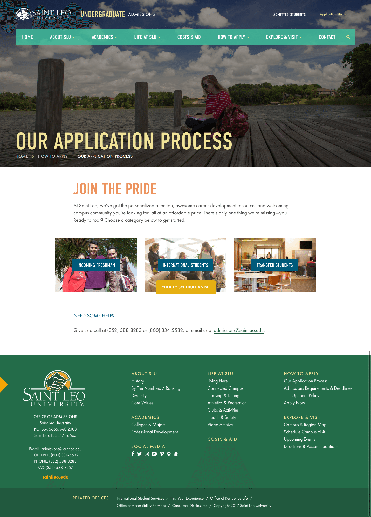 SLU Admitted Microsite Process