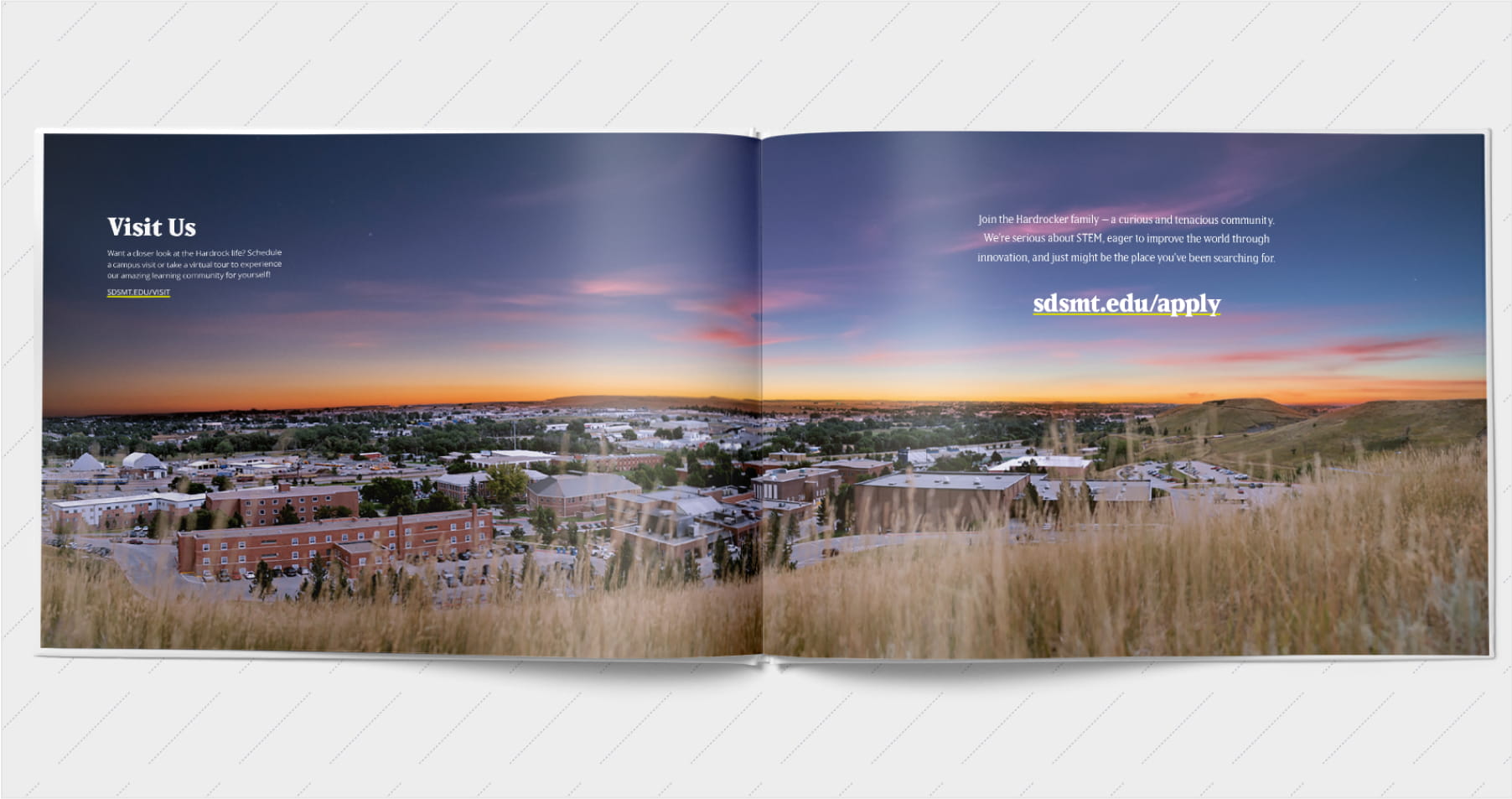 South Dakota Mines viewbook spread