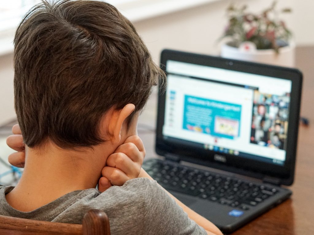 elementary student learning online